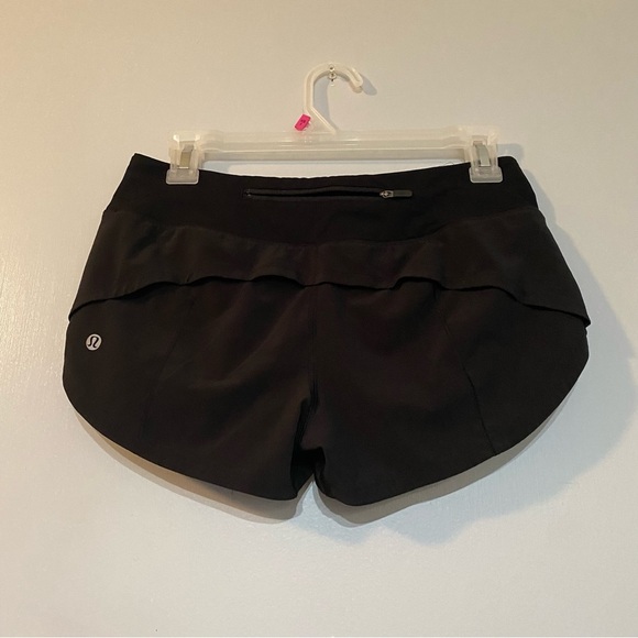 LULUEMON Black Running Shorts Size 4 - Picture 2 of 11